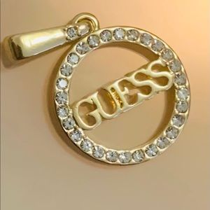 Authentic Guess monogram pendant